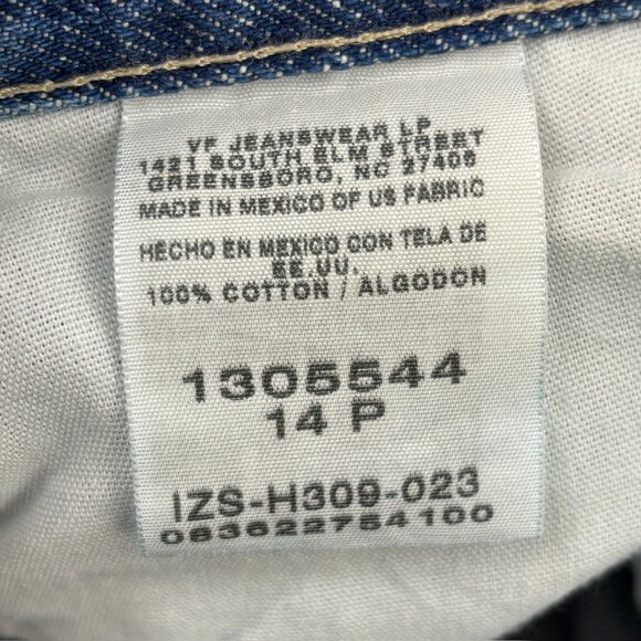 Riders by lee straight Leg Women's size 14P Dark Wash Blue Denim jeans - Picture 3 of 4